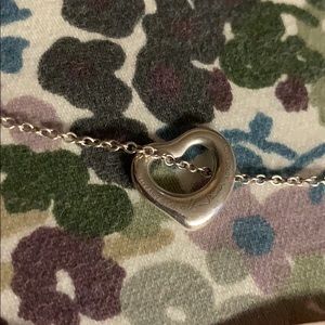 Authentic Tiffany Elsa Peretti Open Heart Pendent